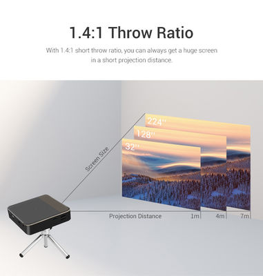 Buy 150ANSI Lumens Smart Pico DLP Projector Wifi Mini Pocket 3d Android 480P online manufacture