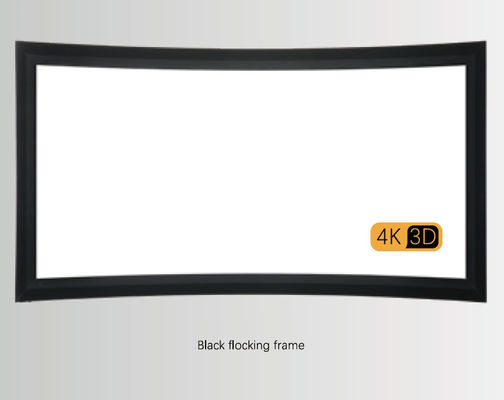 Good price Home Cinema Auditorium Projector Screen Arc Frame Retractable Wall Mounted 100 Inch online