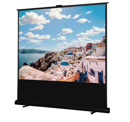 Buy Indoor Quick Pullup Hidden Blackout Projector Screen For Home Movie Wedding online manufacture