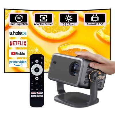Good price Rotatable Automatic Home Theater DLP Projectors 1080p Dynamic Tracking 40-300inch online