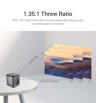 Good price Outdoor Camping compact DLP Mini Projector 4k Smart Video Android Cube online