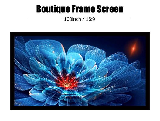 Good price Indoor Short Throw Fixed LCD Projector Screen 4K Ultra HD 100inch For Cinema Theatre online