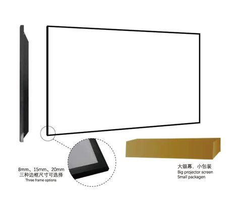 Good price Outdoor Theater Blackout Auditorium Projector Screen Aviation Grade 100-120 Inch online